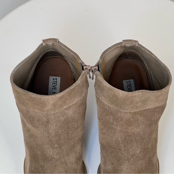 Steve Madden Faander Booties Brown Suede Ankle Boots Western Cowgirl Boho Indie - Picture 11 of 16